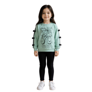 Conjunto Moletom e Legging Laço Preto
