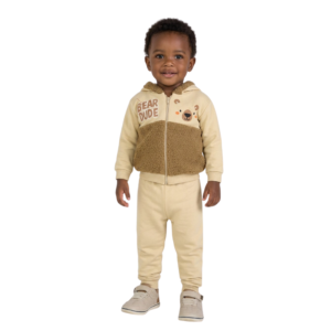 Conjunto Moletom Pêlo Carneirinho Caramelo