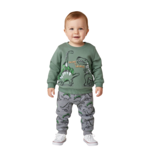 Conjunto Moletom Interativo Dinossauro