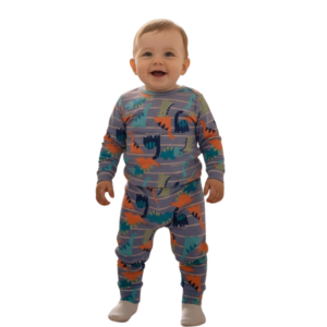 Conjunto Térmico Dinossauro Azul