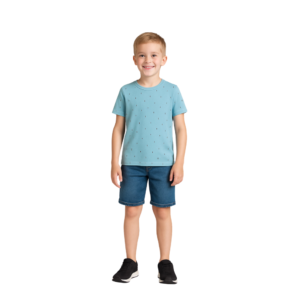 Camiseta Azul Splash