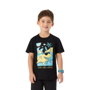 Camiseta Tubarão Preta