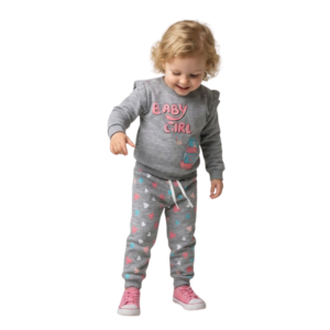 Conjunto Moletom Baby Girl Mescla