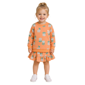 Conjunto Floral Laranja