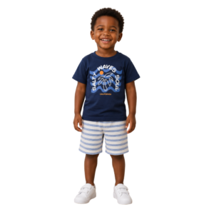 Conjunto Camiseta e Bermuda Carlifórnia Azul