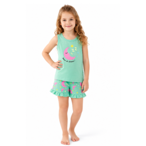 Pijama Curto Regata Estrelas