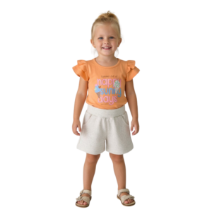 Conjunto Blusa e Shorts Summer Happy