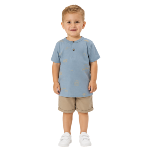 Conjunto Menino Camiseta e Bermuda Sea Sun